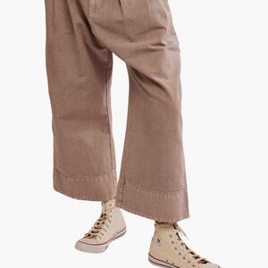 Free People Brown Cropped Pants